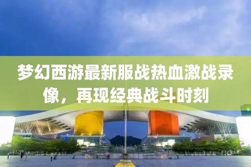 梦幻西游最新服战热血激战录像，再现经典战斗时刻