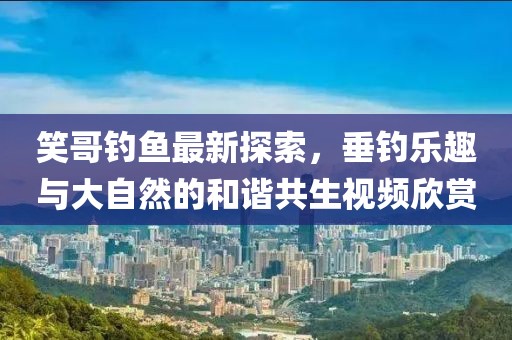 笑哥钓鱼最新探索，垂钓乐趣与大自然的和谐共生视频欣赏