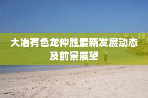 大冶有色龙仲胜最新发展动态及前景展望