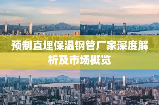预制直埋保温钢管厂家深度解析及市场概览