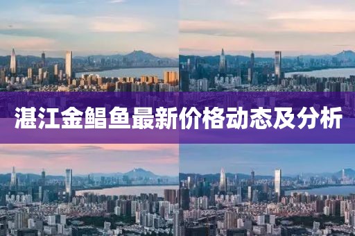 湛江金鲳鱼最新价格动态及分析