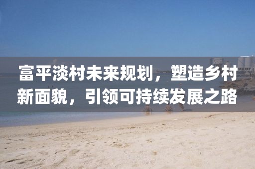 富平淡村未来规划，塑造乡村新面貌，引领可持续发展之路