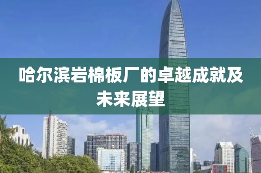 哈尔滨岩棉板厂的卓越成就及未来展望