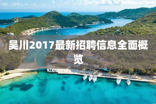 吴川2017最新招聘信息全面概览