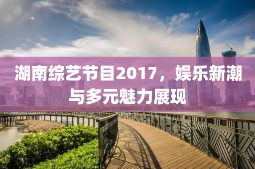 湖南综艺节目2017，娱乐新潮与多元魅力展现