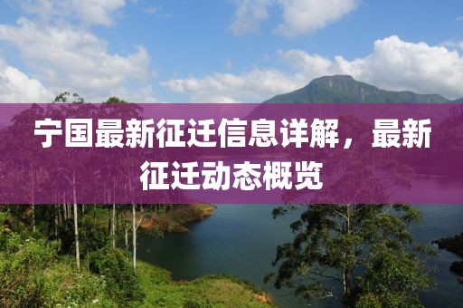 宁国最新征迁信息详解，最新征迁动态概览