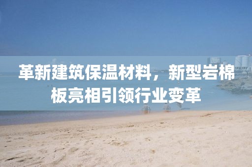 革新建筑保温材料，新型岩棉板亮相引领行业变革