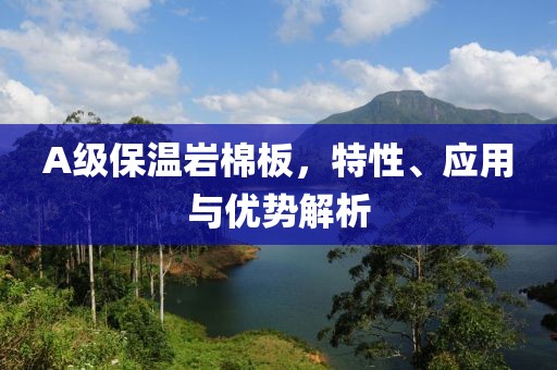 A级保温岩棉板，特性、应用与优势解析