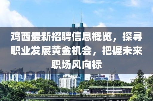 鸡西最新招聘信息概览，探寻职业发展黄金机会，把握未来职场风向标