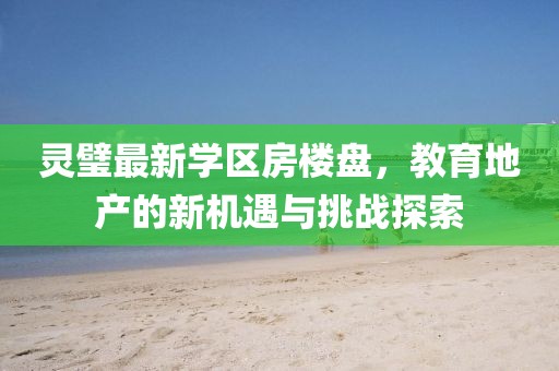 灵璧最新学区房楼盘，教育地产的新机遇与挑战探索