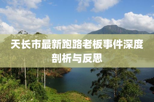 天长市最新跑路老板事件深度剖析与反思
