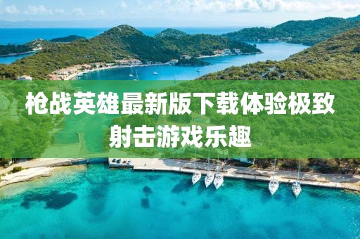 枪战英雄最新版下载体验极致射击游戏乐趣