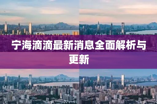 宁海滴滴最新消息全面解析与更新