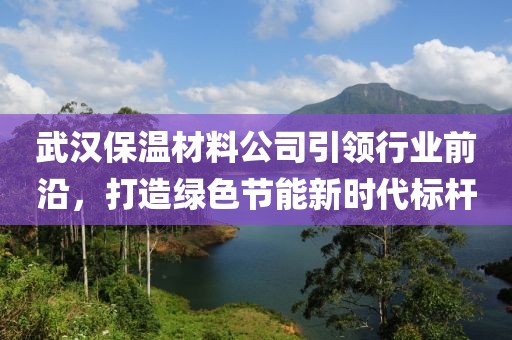 武汉保温材料公司引领行业前沿，打造绿色节能新时代标杆