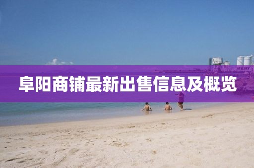 阜阳商铺最新出售信息及概览