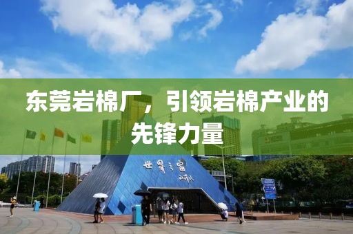 东莞岩棉厂，引领岩棉产业的先锋力量