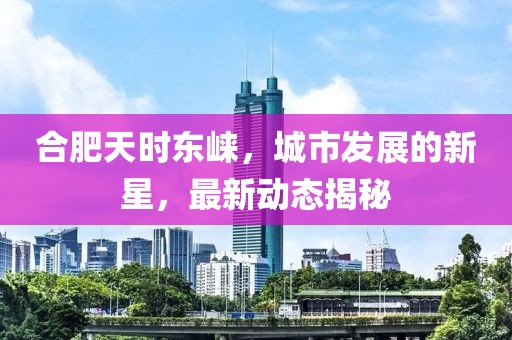 合肥天时东崃，城市发展的新星，最新动态揭秘