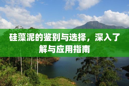 硅藻泥的鉴别与选择，深入了解与应用指南