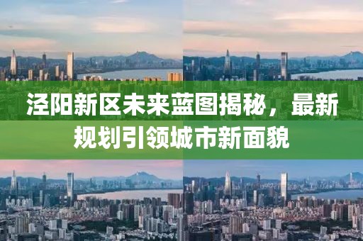 泾阳新区未来蓝图揭秘，最新规划引领城市新面貌