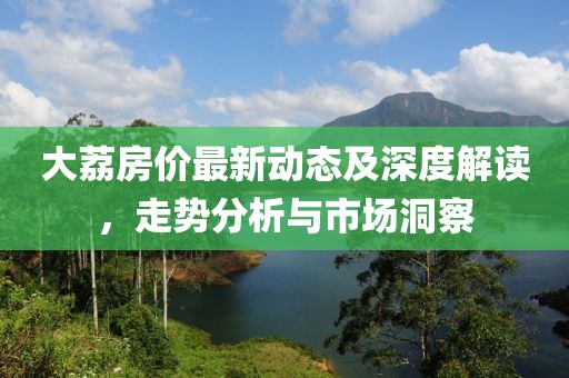 大荔房价最新动态及深度解读，走势分析与市场洞察