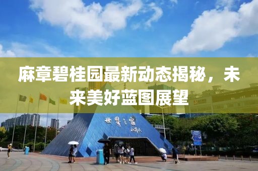 麻章碧桂园最新动态揭秘，未来美好蓝图展望
