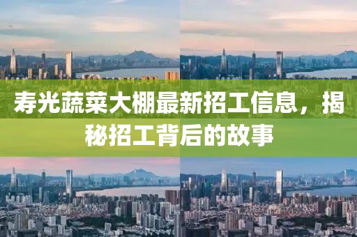 寿光蔬菜大棚最新招工信息，揭秘招工背后的故事