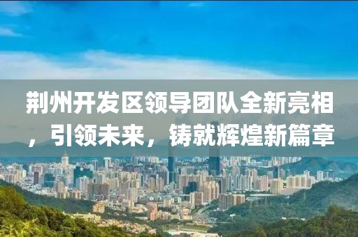荆州开发区领导团队全新亮相，引领未来，铸就辉煌新篇章