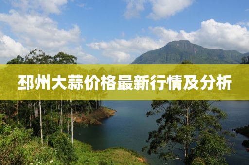 邳州大蒜价格最新行情及分析