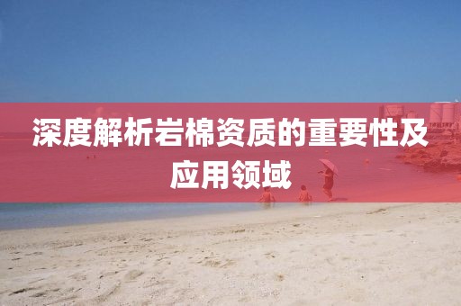 深度解析岩棉资质的重要性及应用领域
