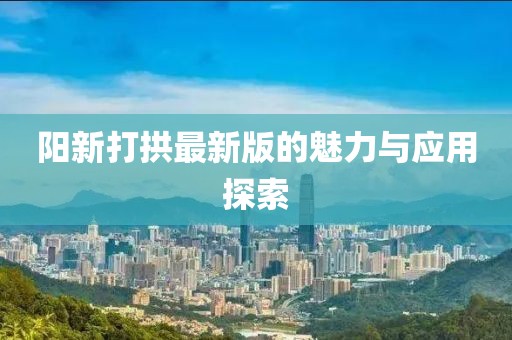 阳新打拱最新版的魅力与应用探索