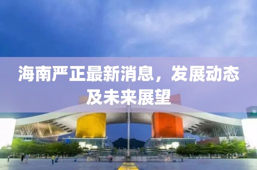海南严正最新消息，发展动态及未来展望