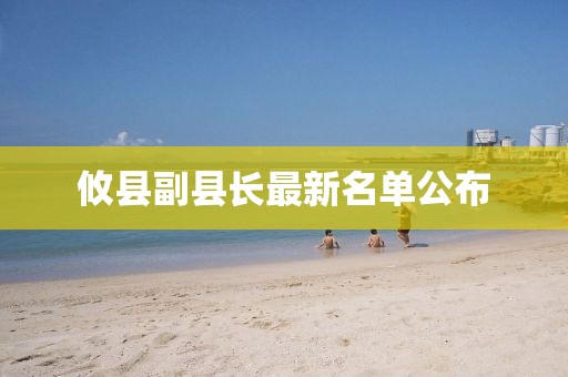 攸县副县长最新名单公布