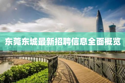 东莞东城最新招聘信息全面概览