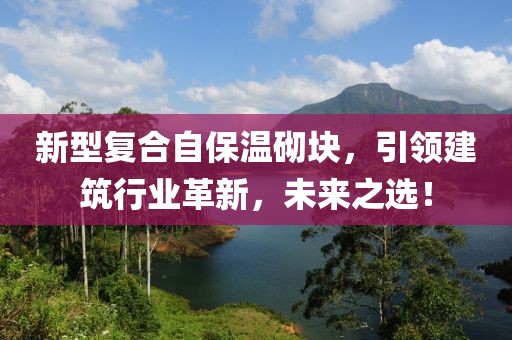 新型复合自保温砌块，引领建筑行业革新，未来之选！