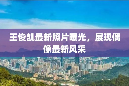 王俊凯最新照片曝光，展现偶像最新风采