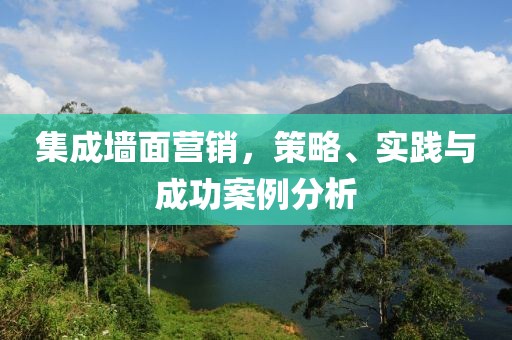 集成墙面营销，策略、实践与成功案例分析