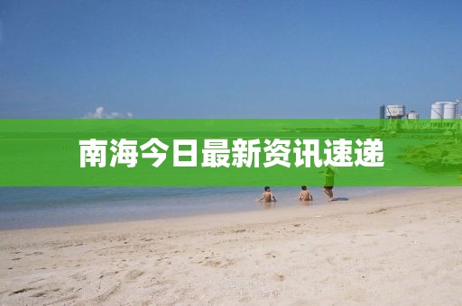 南海今日最新资讯速递