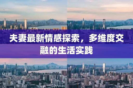 夫妻最新情感探索，多维度交融的生活实践