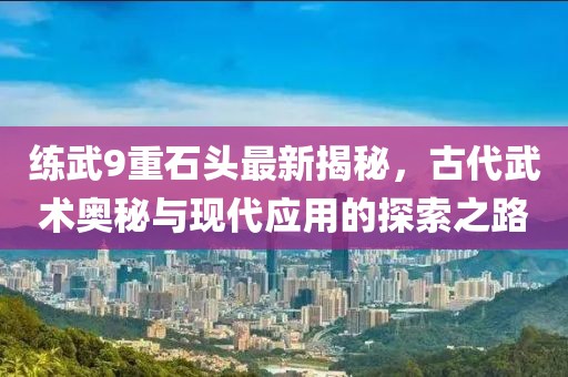 练武9重石头最新揭秘，古代武术奥秘与现代应用的探索之路