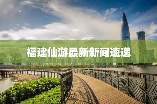 福建仙游最新新闻速递