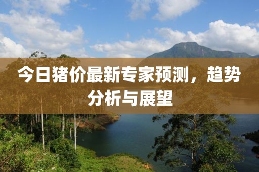 今日猪价最新专家预测，趋势分析与展望