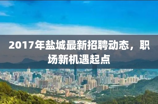 2017年盐城最新招聘动态，职场新机遇起点
