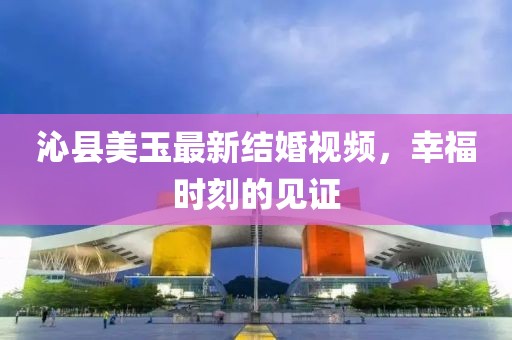 沁县美玉最新结婚视频，幸福时刻的见证