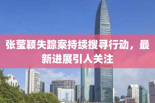 张莹颖失踪案持续搜寻行动，最新进展引人关注