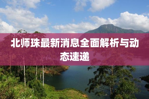 北师珠最新消息全面解析与动态速递