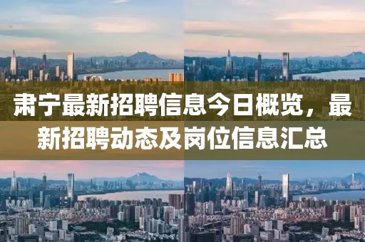 肃宁最新招聘信息今日概览，最新招聘动态及岗位信息汇总