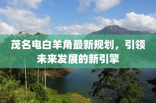 茂名电白羊角最新规划，引领未来发展的新引擎