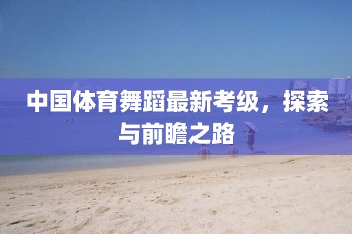 中国体育舞蹈最新考级，探索与前瞻之路