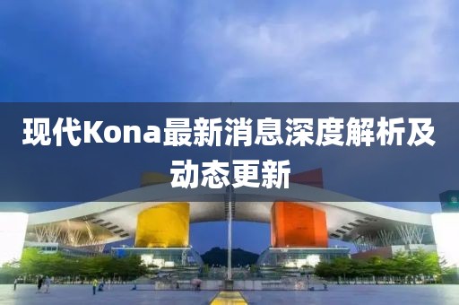 现代Kona最新消息深度解析及动态更新