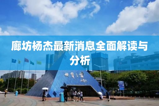廊坊杨杰最新消息全面解读与分析